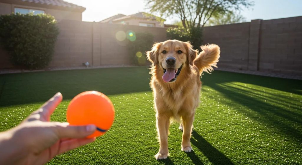 Dog playing Peoria, AZ