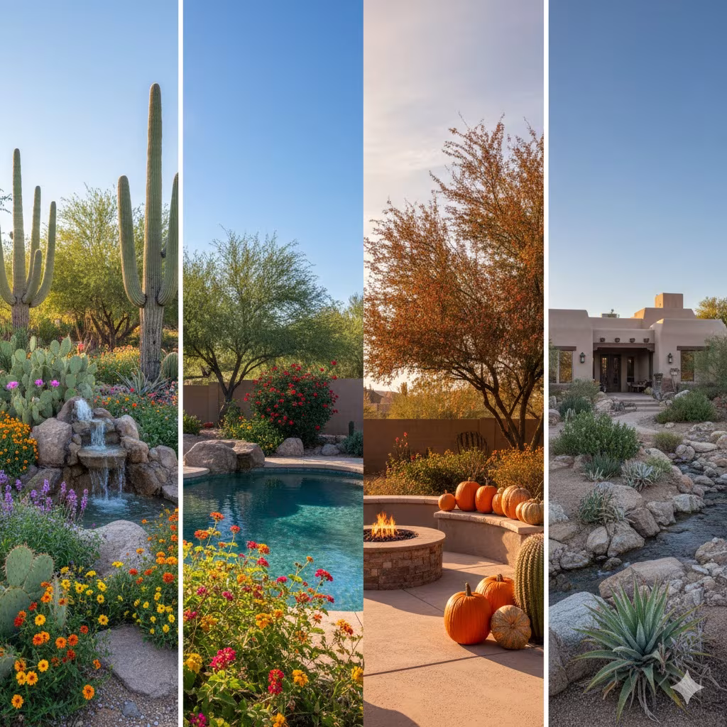 Seasonal landscaping in Peoria, AZ