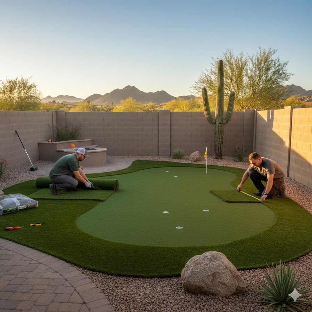 Putting green installation Peoria AZ