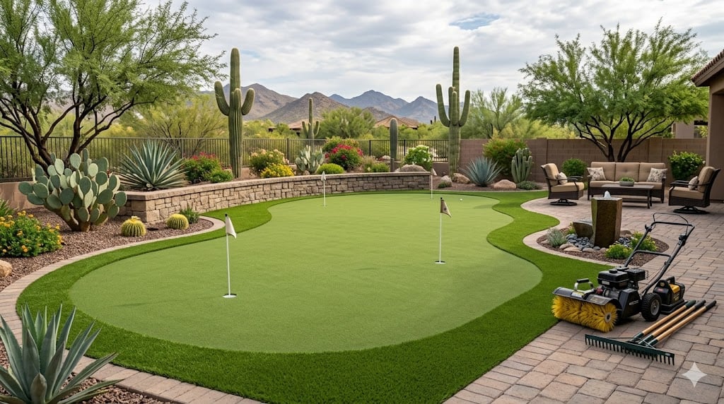 backyard putting green installation cost arizona