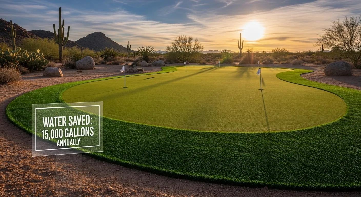Synthetic Putting Greens vs Natural Grass in Desert Climates: